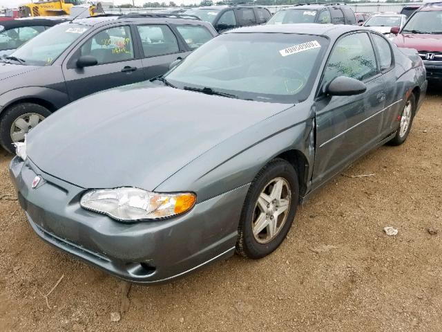 2G1WX12KX49446929 - 2004 CHEVROLET MONTE CARL ნაცრისფერი ფოტო 2
