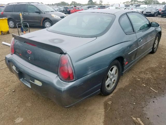 2G1WX12KX49446929 - 2004 CHEVROLET MONTE CARL ნაცრისფერი ფოტო 4