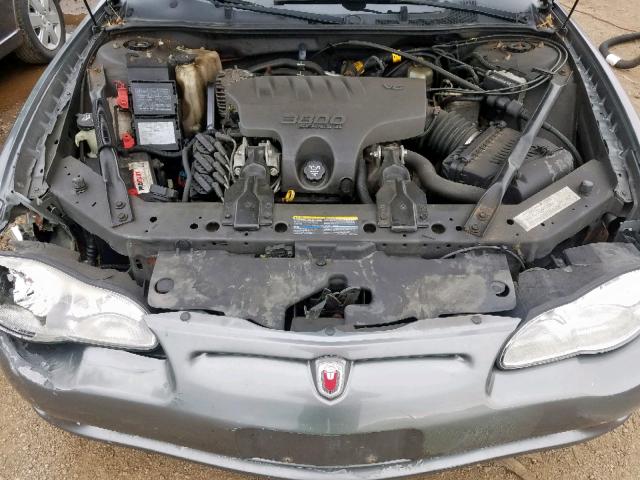 2G1WX12KX49446929 - 2004 CHEVROLET MONTE CARL ნაცრისფერი ფოტო 7