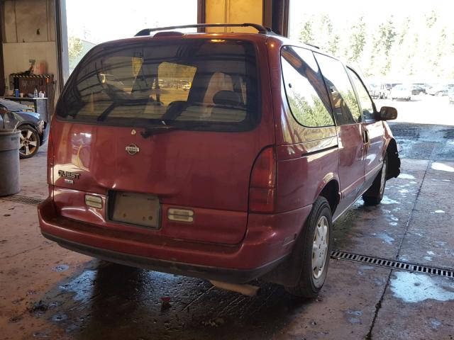 4N2DN11W4SD848418 - 1995 NISSAN QUEST XE MAROON photo 4