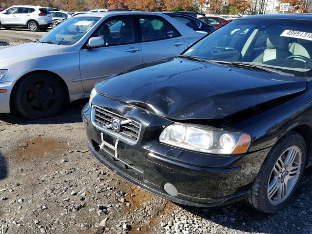 YV1RS592592733885 - 2009 VOLVO S60 2.5T BLACK photo 9