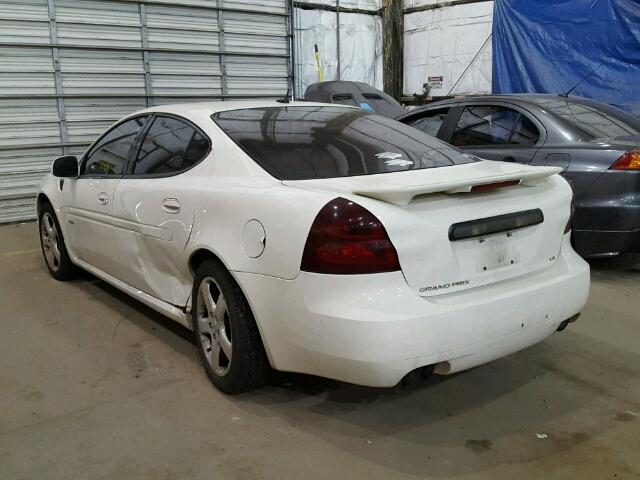 2G2WC55C781131755 - 2008 PONTIAC GRAND PRIX WHITE photo 3