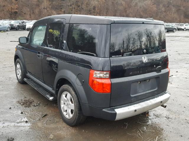 5J6YH28625L005958 - 2005 HONDA ELEMENT EX BLACK photo 3