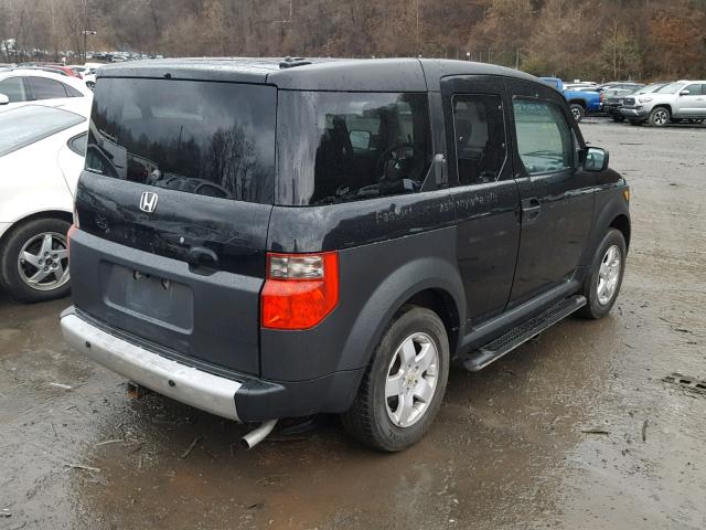 5J6YH28625L005958 - 2005 HONDA ELEMENT EX BLACK photo 4