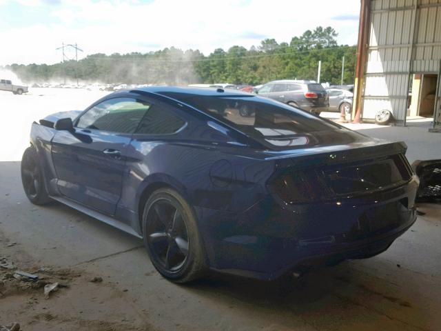 1FA6P8TH6G5326300 - 2016 FORD MUSTANG BLUE photo 3