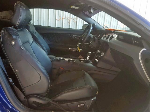 1FA6P8TH6G5326300 - 2016 FORD MUSTANG BLUE photo 5