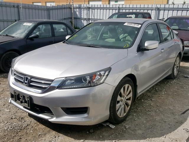 1HGCR2F33EA807857 - 2014 HONDA ACCORD LX SILVER photo 2