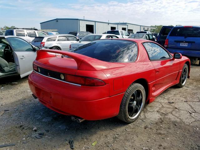 JA3AM44H4XY000657 - 1999 MITSUBISHI 3000 GT RED photo 4