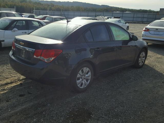 1G1PA5SH2E7140134 - 2014 CHEVROLET CRUZE LS BLUE photo 4