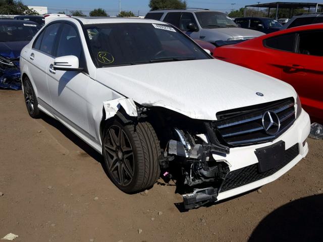 WDDGF4HB4DR254618 - 2013 MERCEDES-BENZ C 250 WHITE photo 1