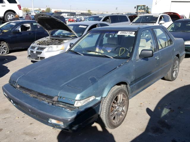 JHMCA5547KC046296 - 1989 HONDA ACCORD LXI GREEN photo 2