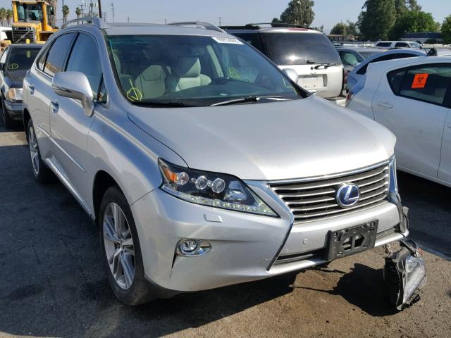 2T2BC1BA9FC002903 - 2015 LEXUS RX 450H SILVER photo 1