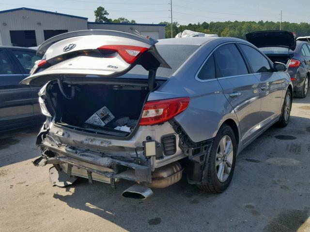 5NPE24AA4FH149201 - 2015 HYUNDAI SONATA ECO SILVER photo 4