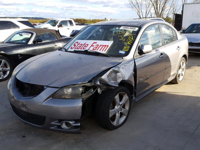 JM1BK323341186709 - 2004 MAZDA 3 S GRAY photo 2