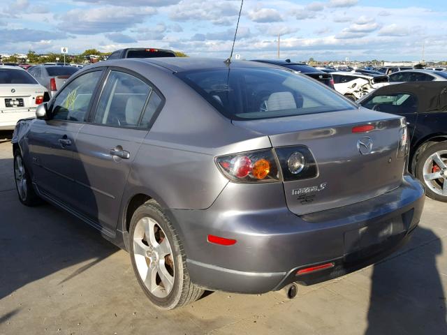 JM1BK323341186709 - 2004 MAZDA 3 S GRAY photo 3