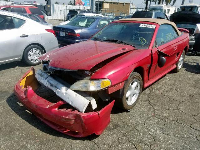 1FALP45X4TF209271 - 1996 FORD MUSTANG GT RED photo 2