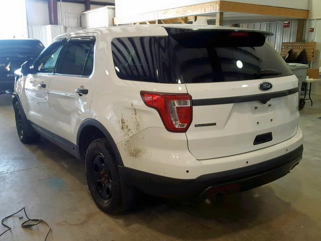 1FM5K8AR7HGA36665 - 2017 FORD EXPLORER P WHITE photo 3