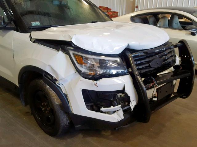 1FM5K8AR7HGA36665 - 2017 FORD EXPLORER P WHITE photo 9