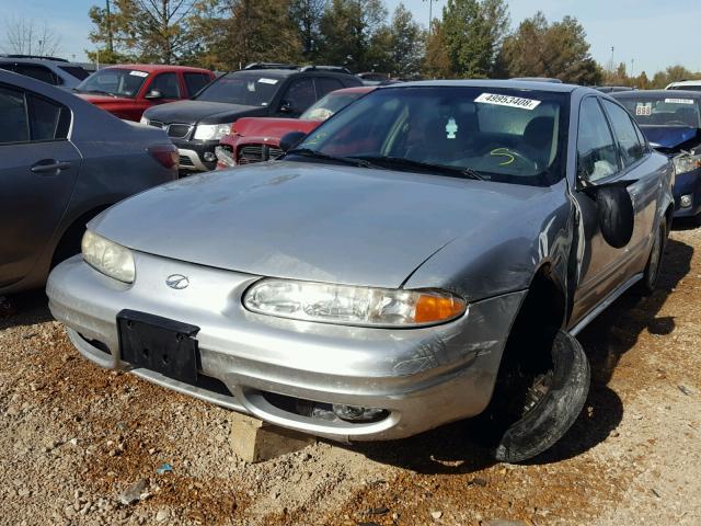 1G3NL52F23C208153 - 2003 OLDSMOBILE ALERO GL SILVER photo 2