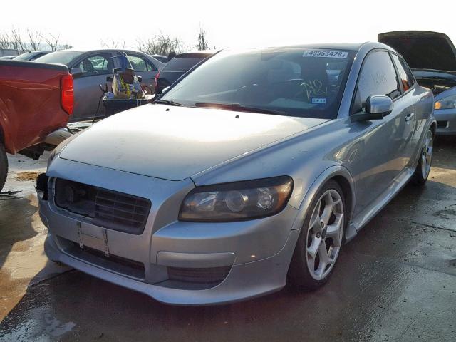 YV1MK672082063616 - 2008 VOLVO C30 T5 SILVER photo 2