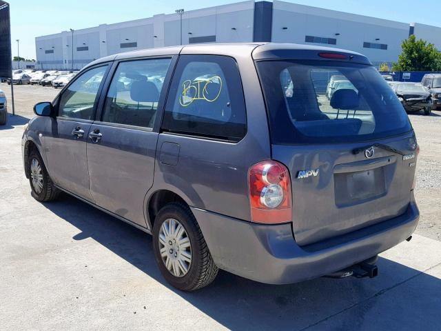 JM3LW28A360565203 - 2006 MAZDA MPV WAGON GRAY photo 3