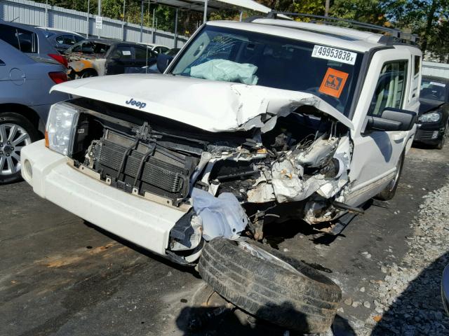 1J8HG58206C313910 - 2006 JEEP COMMANDER WHITE photo 2