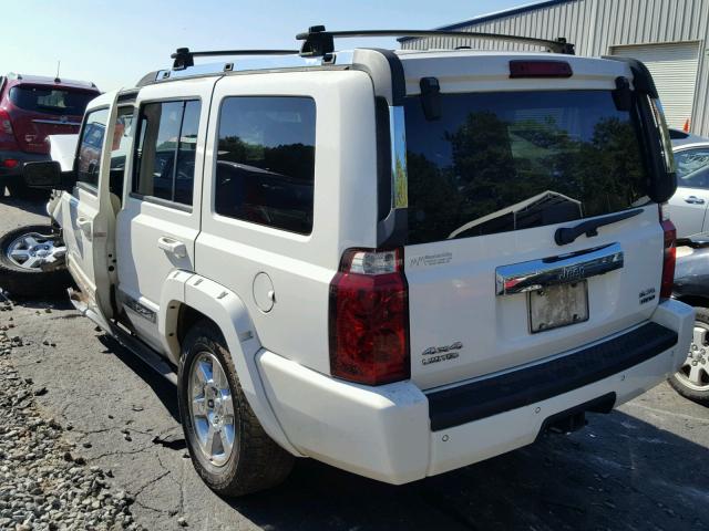1J8HG58206C313910 - 2006 JEEP COMMANDER WHITE photo 3