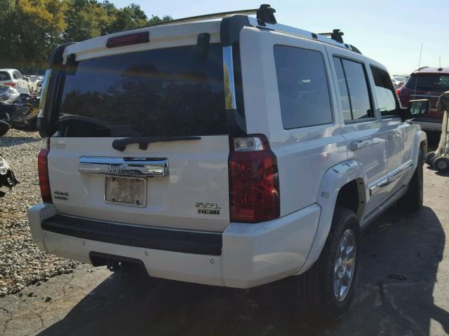 1J8HG58206C313910 - 2006 JEEP COMMANDER WHITE photo 4