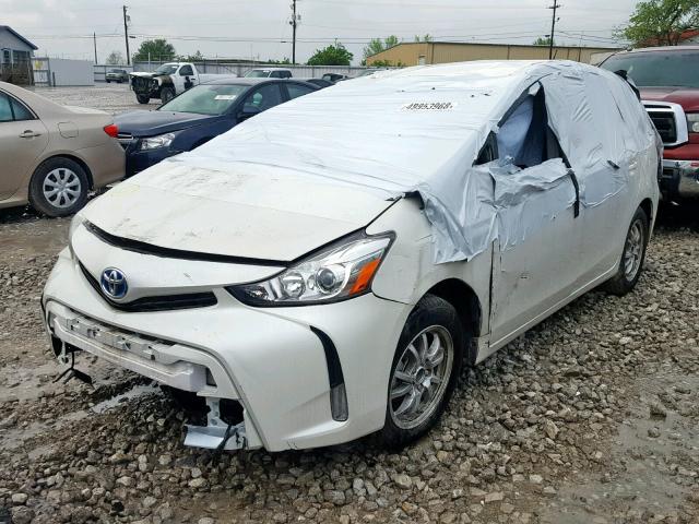 JTDZN3EU3HJ065467 - 2017 TOYOTA PRIUS V WHITE photo 2