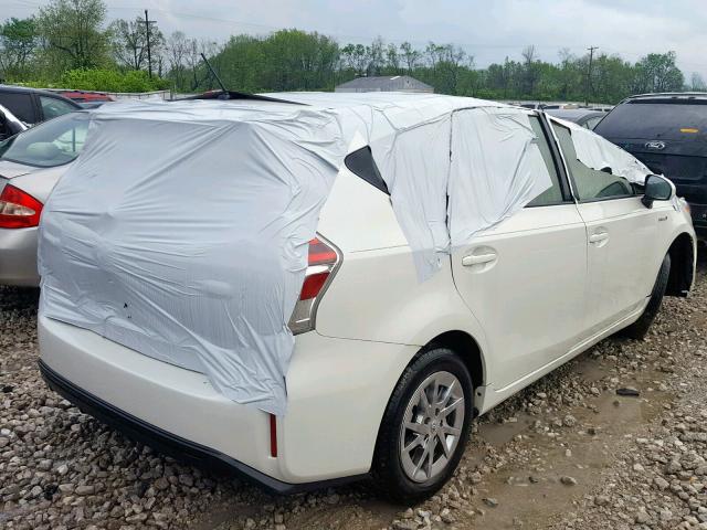 JTDZN3EU3HJ065467 - 2017 TOYOTA PRIUS V WHITE photo 4