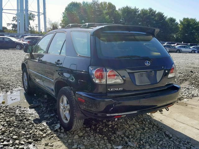 JTJHF10U220235705 - 2002 LEXUS RX 300 BLACK photo 3