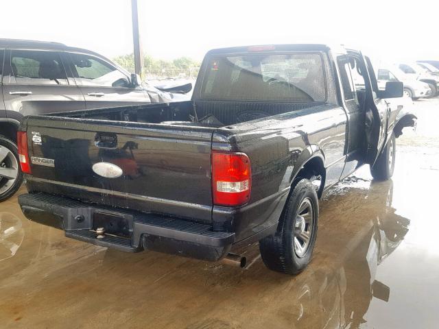 1FTYR14U28PB07002 - 2008 FORD RANGER SUP BLACK photo 4