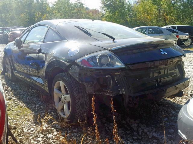 4A3AK24F17E018963 - 2007 MITSUBISHI ECLIPSE GS BLACK photo 3