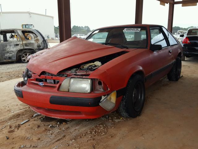 1FACP41A6LF143078 - 1990 FORD MUSTANG LX RED photo 2