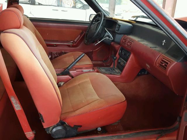 1FACP41A6LF143078 - 1990 FORD MUSTANG LX RED photo 5