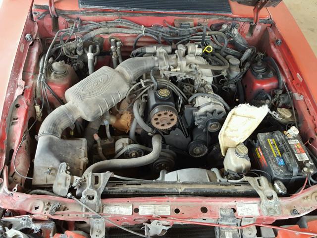 1FACP41A6LF143078 - 1990 FORD MUSTANG LX RED photo 7