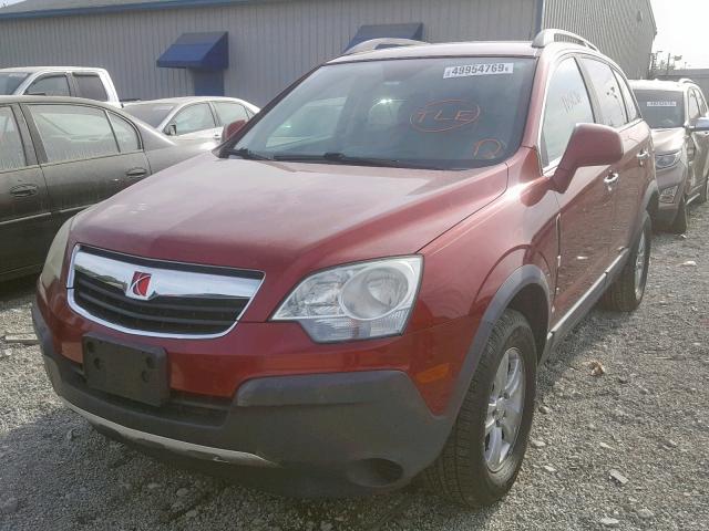 3GSCL33P88S654509 - 2008 SATURN VUE XE MAROON photo 2