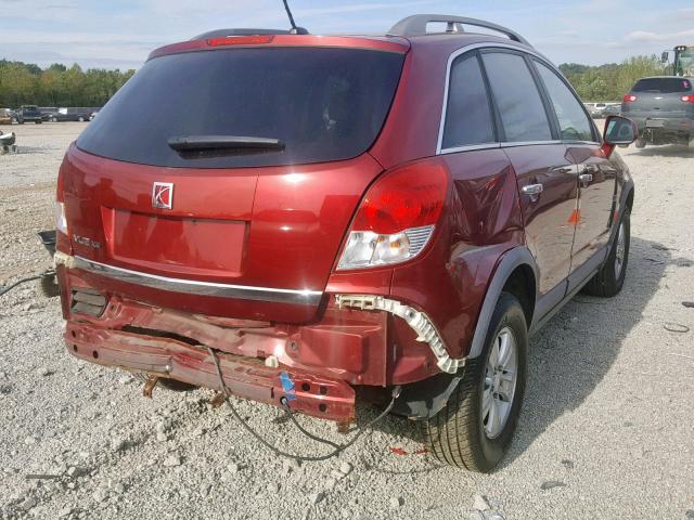 3GSCL33P88S654509 - 2008 SATURN VUE XE MAROON photo 4