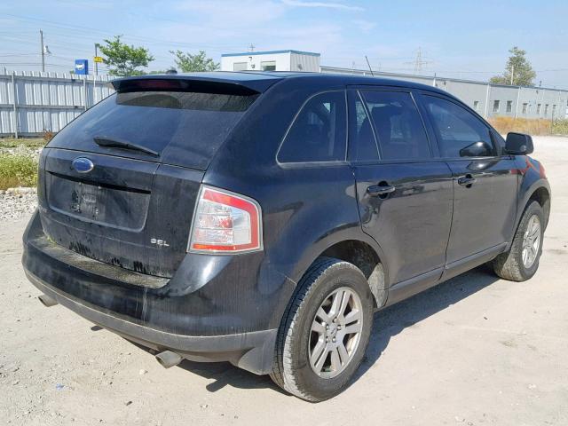 2FMDK38C38BB27746 - 2008 FORD EDGE SEL BLACK photo 4