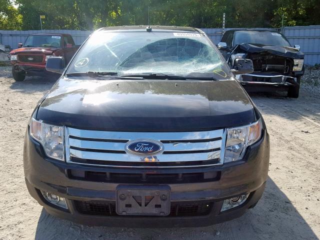 2FMDK38C38BB27746 - 2008 FORD EDGE SEL BLACK photo 9