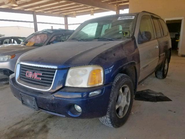 1GKDS13S532284091 - 2003 GMC ENVOY BLUE photo 2