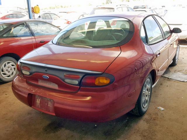 1FALP52U0VA174213 - 1997 FORD TAURUS GL RED photo 4