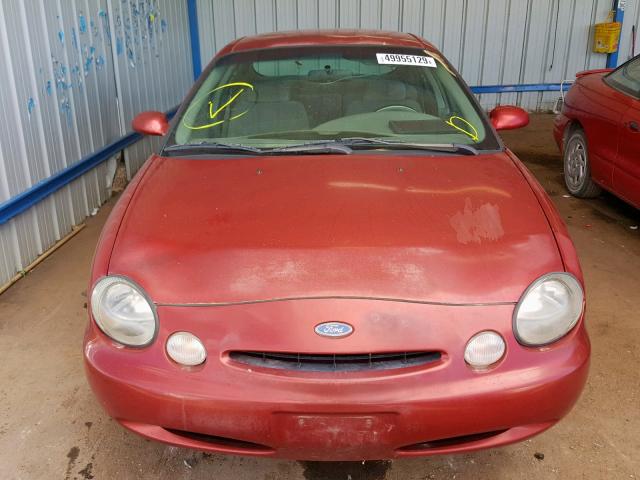 1FALP52U0VA174213 - 1997 FORD TAURUS GL RED photo 9