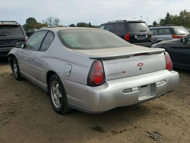 2G1WW12E639242270 - 2003 CHEVROLET MONTE CARL SILVER photo 3