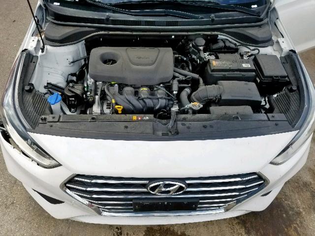 3KPC24A35KE072054 - 2019 HYUNDAI ACCENT SE WHITE photo 7