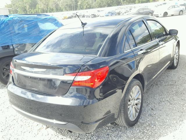 1C3CCBCB7CN137770 - 2012 CHRYSLER 200 LIMITE BLACK photo 4