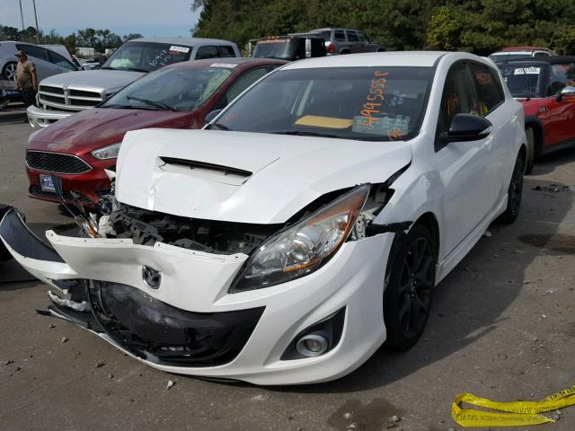 JM1BL1L30D1712181 - 2013 MAZDA SPEED 3 WHITE photo 2