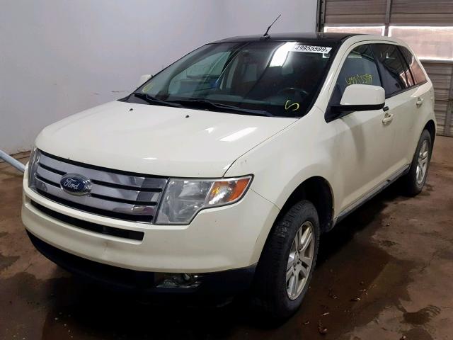 2FMDK48C68BA10104 - 2008 FORD EDGE SEL CREAM photo 2