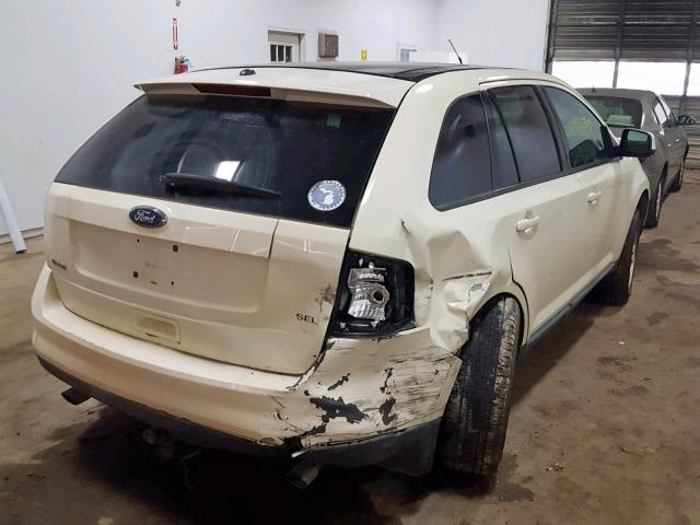 2FMDK48C68BA10104 - 2008 FORD EDGE SEL CREAM photo 4