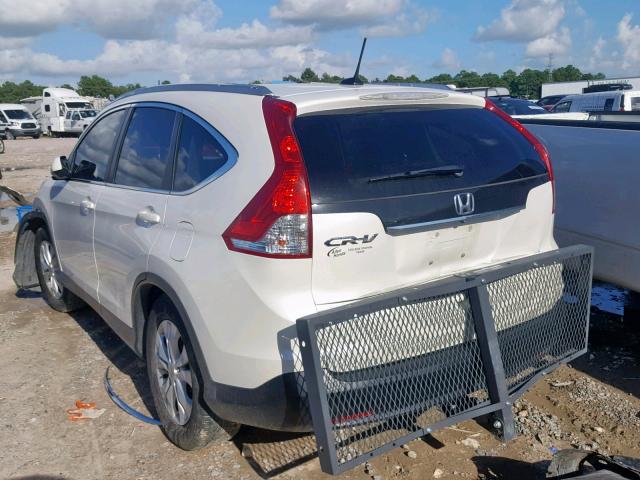 5J6RM3H73EL022279 - 2014 HONDA CR-V EXL WHITE photo 3